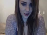 Sexy brunette teen uses toys pussy on camera