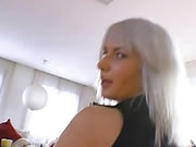 Bulgarian hottie cums in mouth after sex